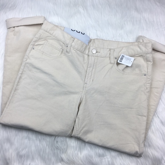 Ivory boyfriend low waisted trousers